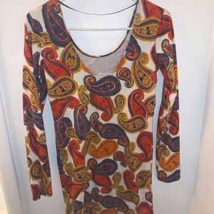 Paisley mini dress